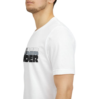 'UNDER' embroidered slogan tee - unisex vintage-style soft tshirt