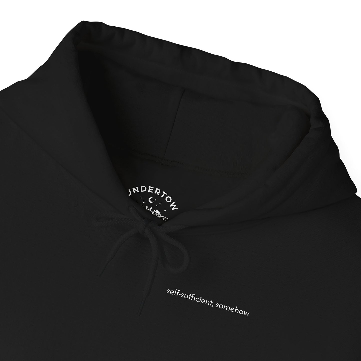 self-sufficient, somehow - unisex heavyweight hoodie